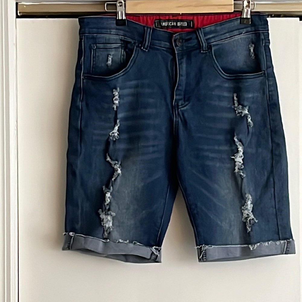 Women’s American Breed, distressed jean shorts